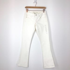 American Eagle White Skinny Kick Jeans 2 Reg, NWOT